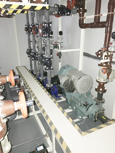 chemical pumps and piping